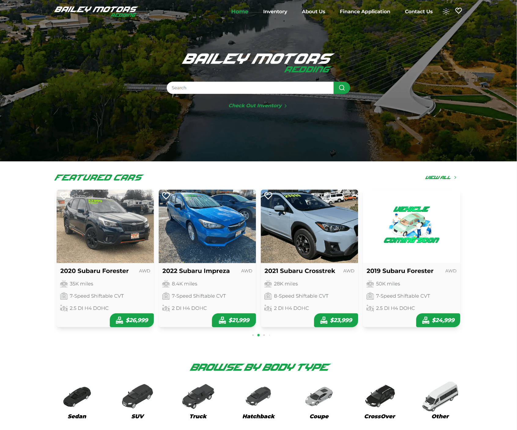 Bailey Motors — Car Dealership Landing Page