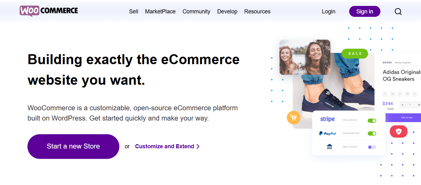 WooCommerce Landing Page — Product Showcase Website